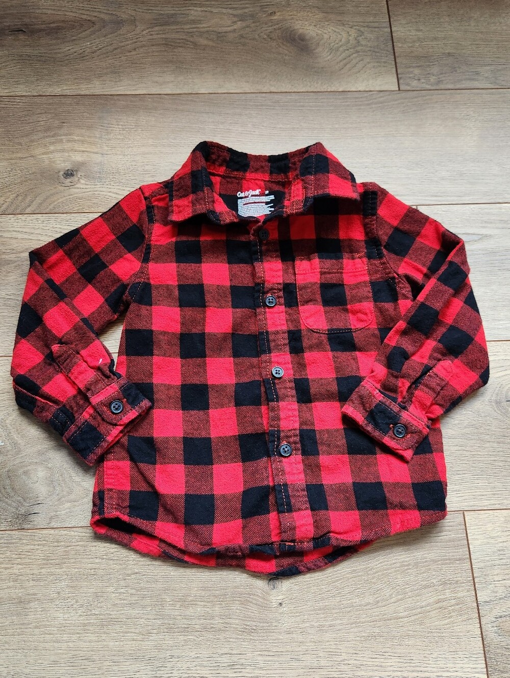 3t Boys Buffalo Plaid Button Up
